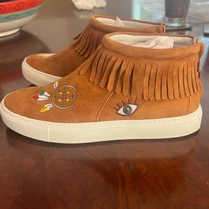 Joshua Sanders Fringed Moccasin Sneakers